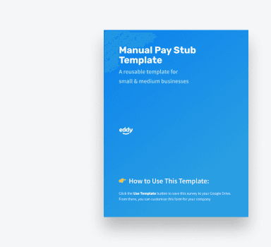 Manual pay stub template